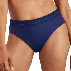 Women's Bali® Modern Microfiber Hi-Cut Panty DFMMHL -Bali Underwear Discount Store 5749930 In The Navy