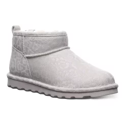 Bearpaw Shorty Exotic Women's Suede Winter Boots -Bali Underwear Discount Store 5856061 Winter White Leopard