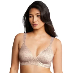 Bali® Comfort Revolution® Ultimate Wireless Support Bra DF3462 -Bali Underwear Discount Store 5997110 Warm Brown Animal
