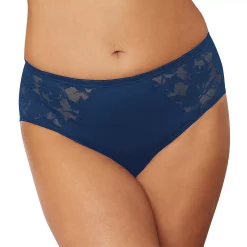 Women's Bali® Passion For Comfort Lace Brief Panty DFB600 -Bali Underwear Discount Store 6007371 Regal Navy