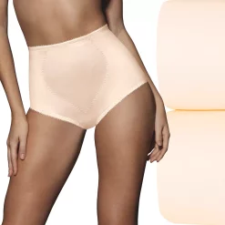 Women's Bali® 2-Pack Firm Control Tummy Panel Shaping Brief Panty Set X710 -Bali Underwear Discount Store 675047 Porcelain Pack