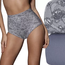 Women's Bali® 2-pack Cotton Light Control Shaping Brief Panty Set X037 -Bali Underwear Discount Store 675051 1 Jet 1 Lace Floral