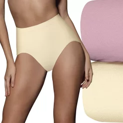 Women's Bali® 2-Pack Ultra-Control Seamless Briefs X204 -Bali Underwear Discount Store 839568 Lt Beige And Pink