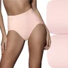 Bali® 2-pk. Ultra-Control Seamless Tummy Panel Briefs X245 - Women's -Bali Underwear Discount Store 839570 Blush Pink Pack